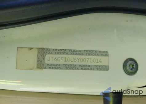 2000 Lexus Rx 300 from USA, damaged, VIN JT6GF10U6Y0070014